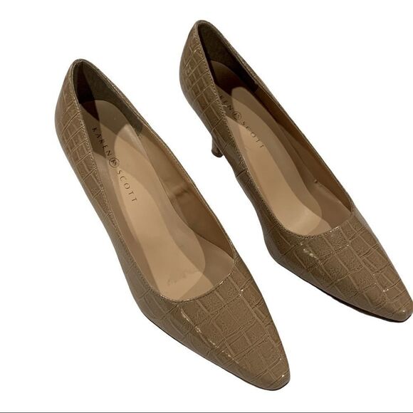 Karen Scott Clancy Closed Toe Classic Pumps Shoes Tan Sz 9.5 - Picture 6 of 11
